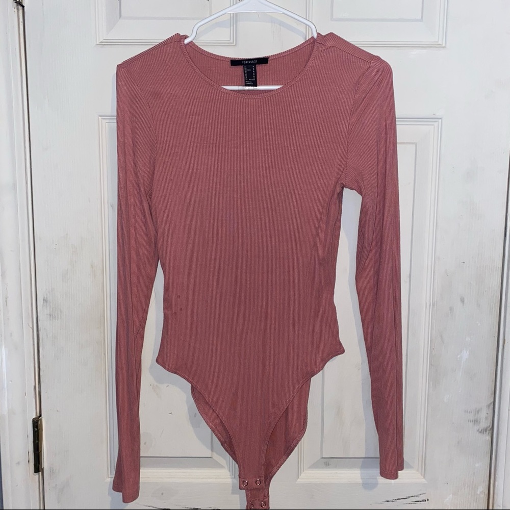 Pink body suit